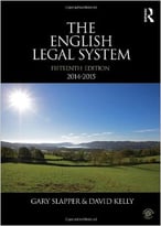 The English Legal System: 2014-2015