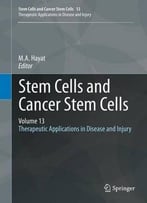 Stem Cells And Cancer Stem Cells, Volume 13: Therapeutic Applications In Disease And Injury