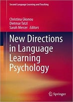 New Directions In Language Learning Psychology