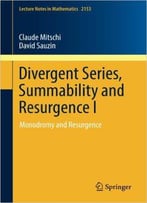 Divergent Series, Summability And Resurgence I: Monodromy And Resurgence