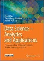 Data Science Analytics And Applications