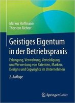 Geistiges Eigentum In Der Betriebspraxis, 2. Auflage