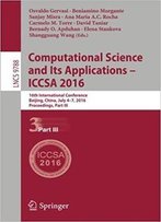 Computational Science And Its Applications - Iccsa 2016, Part Iii