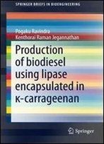 Production Of Biodiesel Using Lipase Encapsulated In -Carrageenan (Springerbriefs In Bioengineering)
