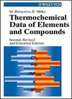 Thermochemical Data Of Elements And Compounds