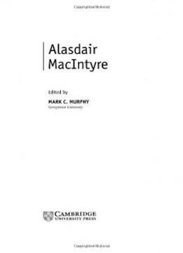 Alasdair Macintyre (contemporary Philosophy In Focus)