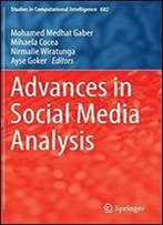 Advances In Social Media Analysis (Studies In Computational Intelligence)
