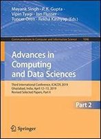Advances In Computing And Data Sciences: Third International Conference, Icacds 2019, Ghaziabad, India, April 1213, 2019, Revised Selected Papers