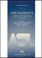 Logic Colloquium '03: Lecture Notes In Logic 24