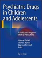 Psychiatric Drugs In Children And Adolescents: Basic Pharmacology And Practical Applications