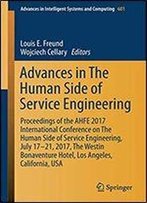 Advances In The Human Side Of Service Engineering (Advances In Intelligent Systems And Computing)